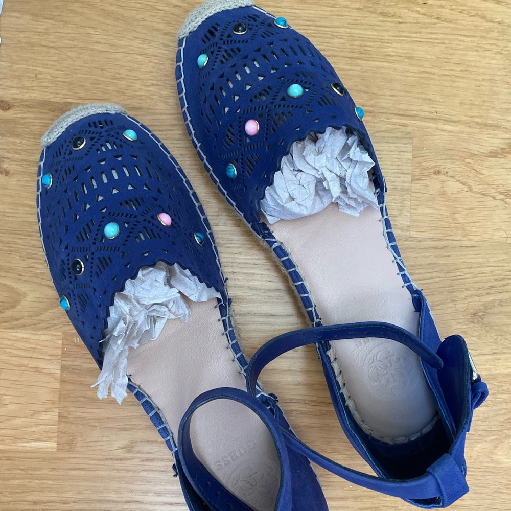 Guess blue espadrilles